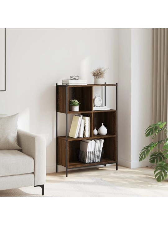 Knihovna hnědý dub 72 x 28 x 109 cm kompozitní dřevo