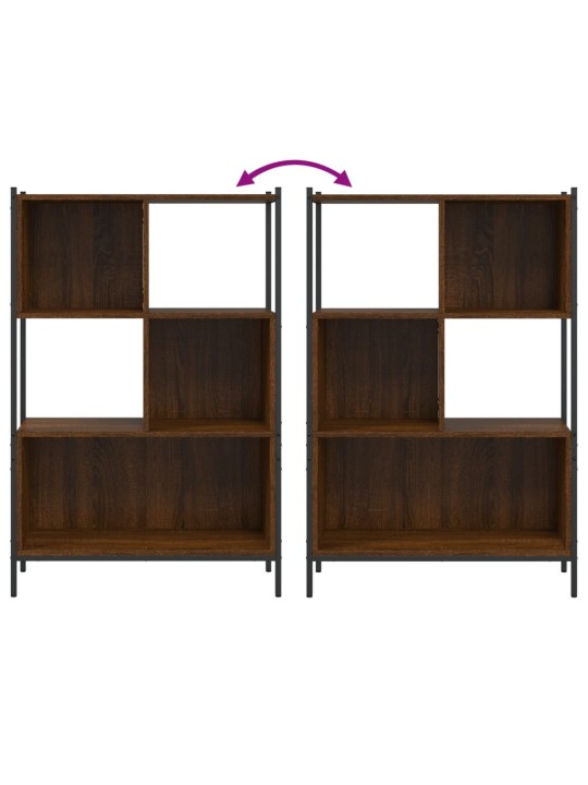 Knihovna hnědý dub 72 x 28 x 109 cm kompozitní dřevo