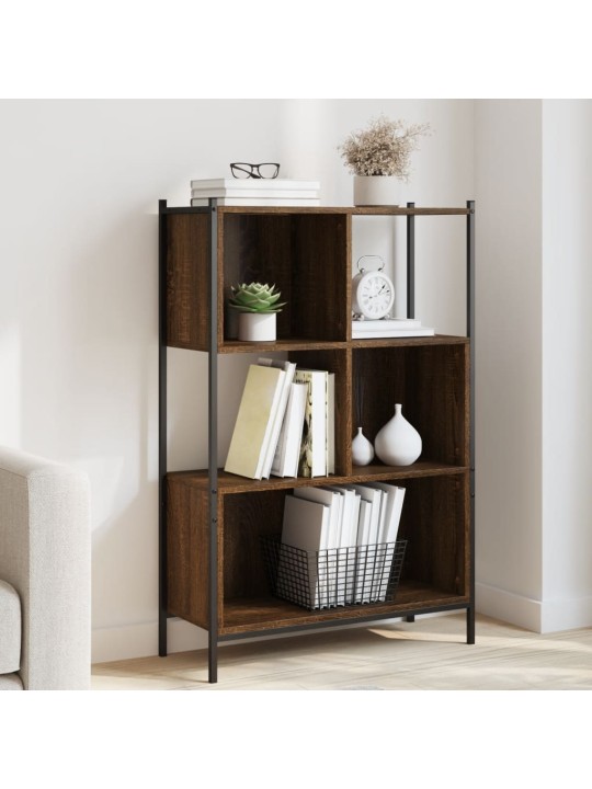 Knihovna hnědý dub 72 x 28 x 109 cm kompozitní dřevo