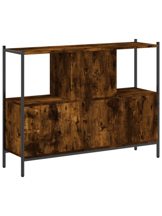 Knihovna kouřový dub 102 x 28 x 77,5 cm kompozitní dřevo