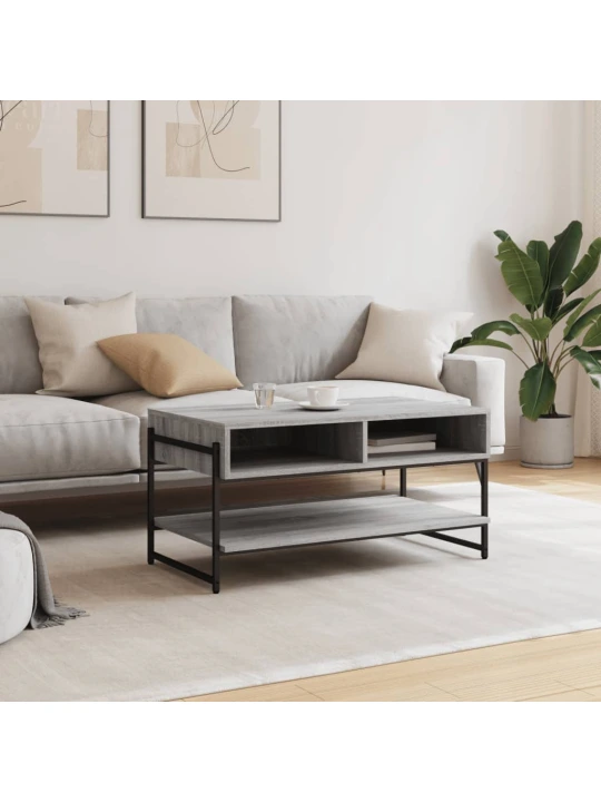 Konferenční stolek šedý sonoma 90 x 50 x 45 cm kompozitní dřevo