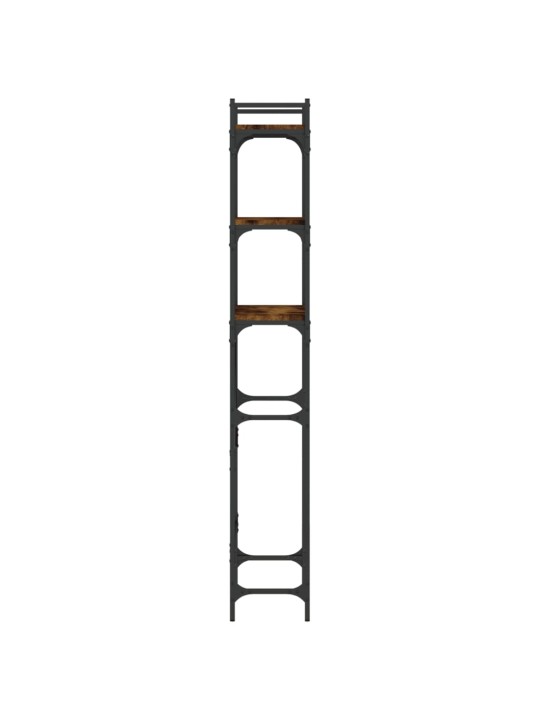 Regál nad pračku kouřový dub 67 x 25 x 163 cm kompozitní dřevo