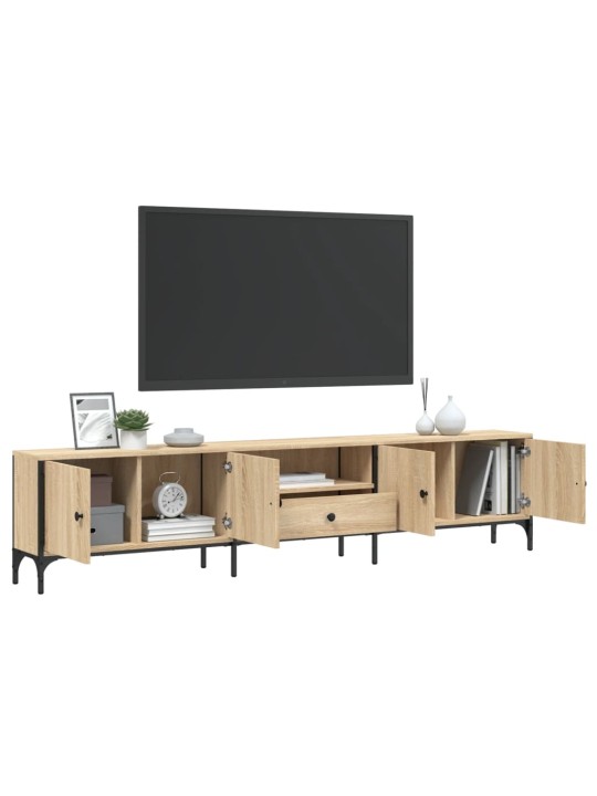 TV skříňka se zásuvkou dub sonoma 200x25x44 cm kompozitní dřevo
