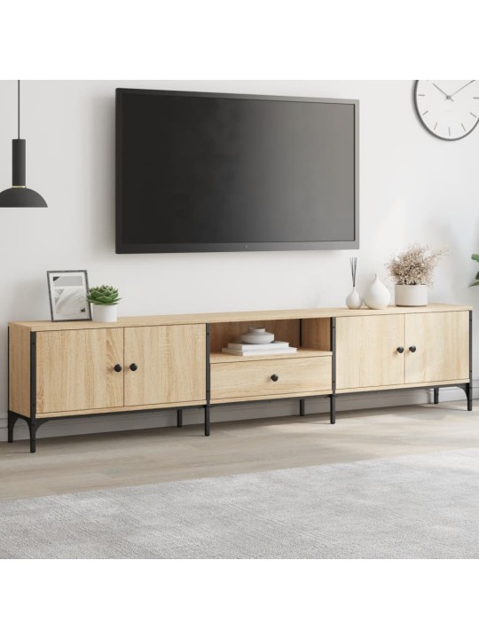 TV skříňka se zásuvkou dub sonoma 200x25x44 cm kompozitní dřevo