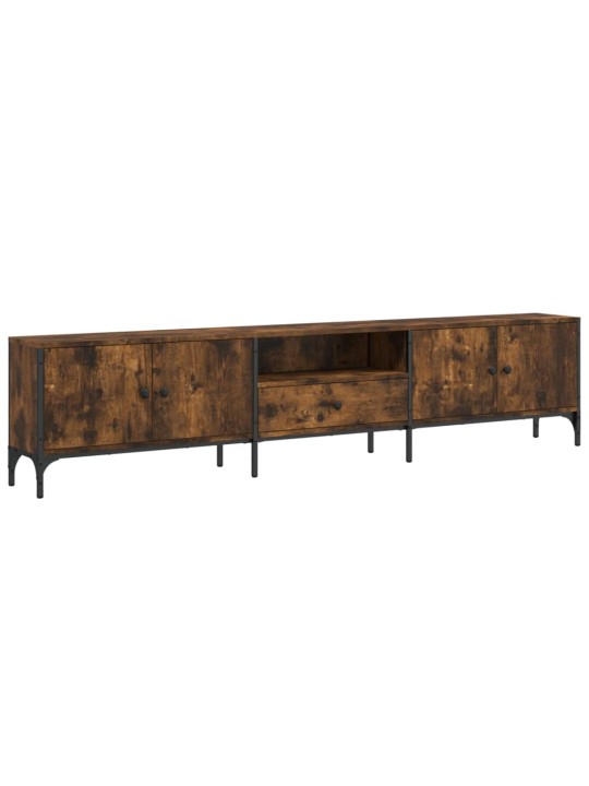 TV skříňka se zásuvkou kouřový dub 200x25x44cm kompozitní dřevo