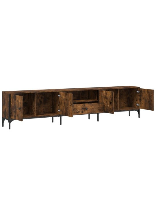 TV skříňka se zásuvkou kouřový dub 200x25x44cm kompozitní dřevo