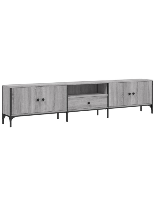 TV skříňka se zásuvkou šedá sonoma 200x25x44cm kompozitní dřevo