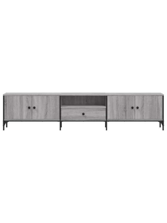 TV skříňka se zásuvkou šedá sonoma 200x25x44cm kompozitní dřevo