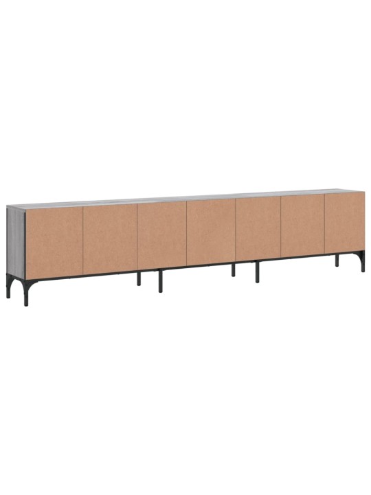 TV skříňka se zásuvkou šedá sonoma 200x25x44cm kompozitní dřevo