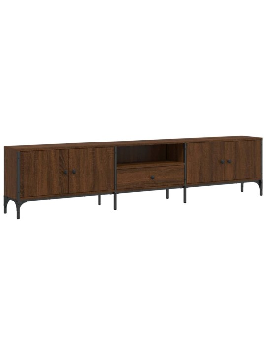 TV skříňka se zásuvkou hnědý dub 200x25x44 cm kompozitní dřevo