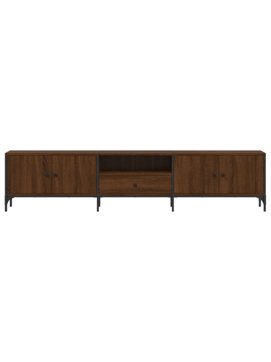 TV skříňka se zásuvkou hnědý dub 200x25x44 cm kompozitní dřevo