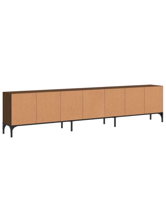 TV skříňka se zásuvkou hnědý dub 200x25x44 cm kompozitní dřevo