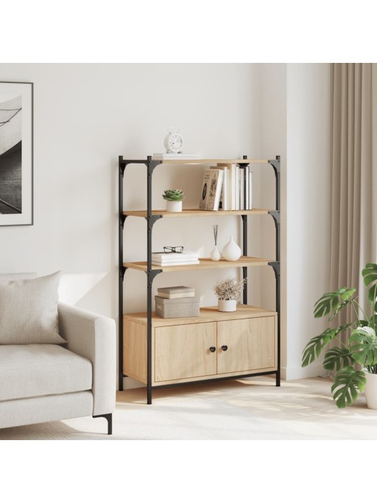 Knihovna se 3 policemi dub sonoma 70 x 30 x 109,5 cm kompozit