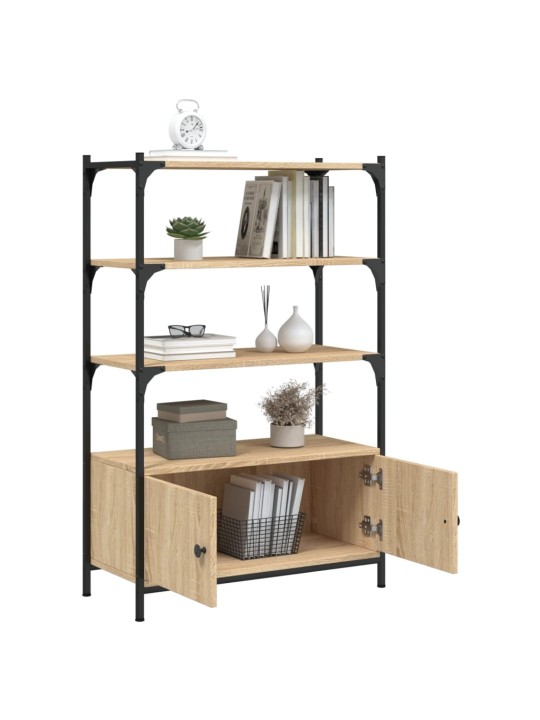 Knihovna se 3 policemi dub sonoma 70 x 30 x 109,5 cm kompozit