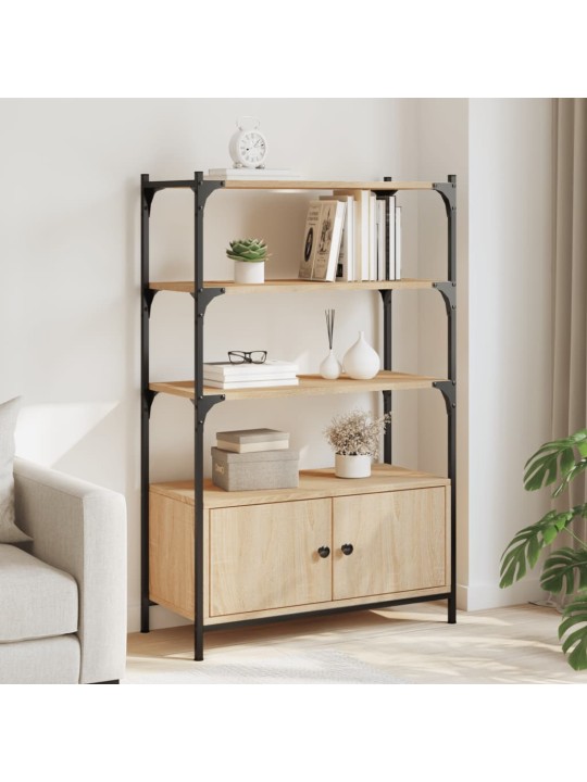 Knihovna se 3 policemi dub sonoma 70 x 30 x 109,5 cm kompozit