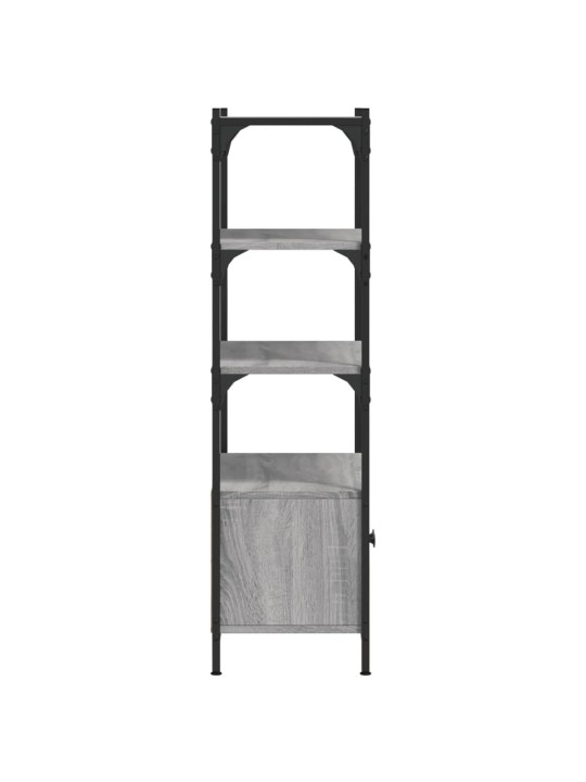 Knihovna se 3 policemi šedá sonoma 70 x 30 x 109,5 cm kompozit
