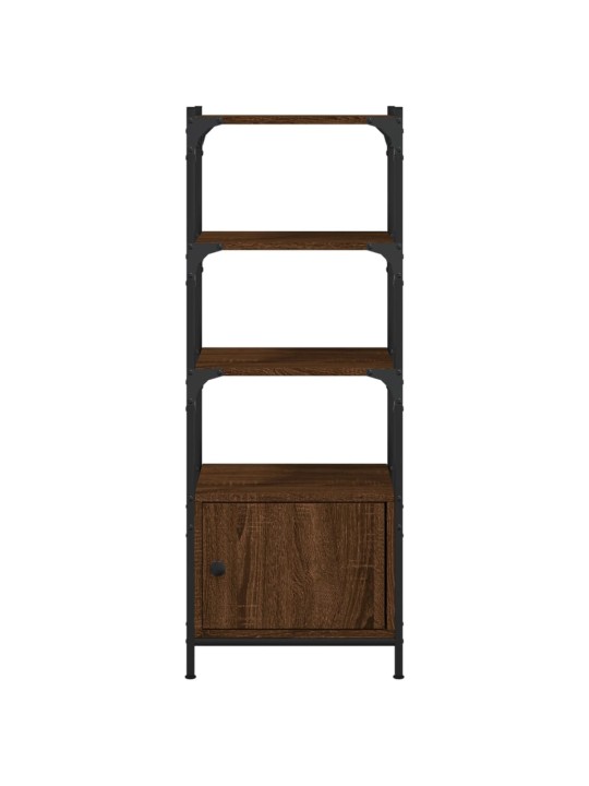 Knihovna se 3 policemi hnědý dub 41 x 30 x 109,5 cm kompozit