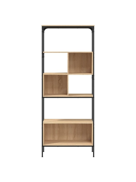 Knihovna s 5 policemi dub sonoma 76 x 33 x 188,5 cm kompozit