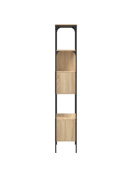 Knihovna s 5 policemi dub sonoma 76 x 33 x 188,5 cm kompozit