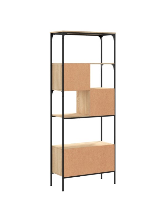 Knihovna s 5 policemi dub sonoma 76 x 33 x 188,5 cm kompozit