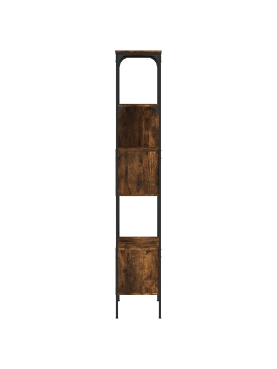 Knihovna s 5 policemi kouřový dub 76 x 33 x 188,5 cm kompozit