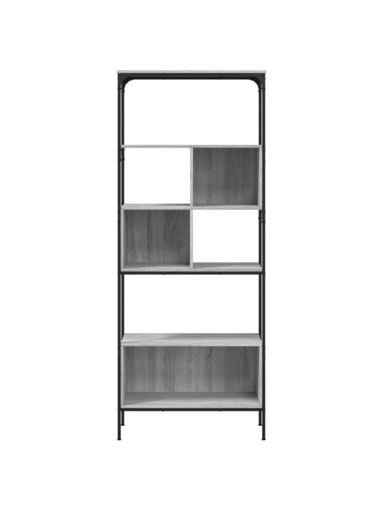 Knihovna s 5 policemi šedá sonoma 76 x 33 x 188,5 cm kompozit