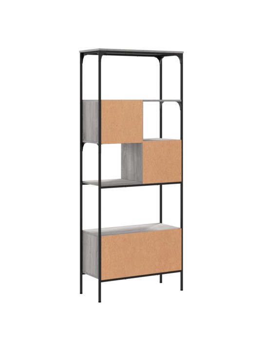 Knihovna s 5 policemi šedá sonoma 76 x 33 x 188,5 cm kompozit