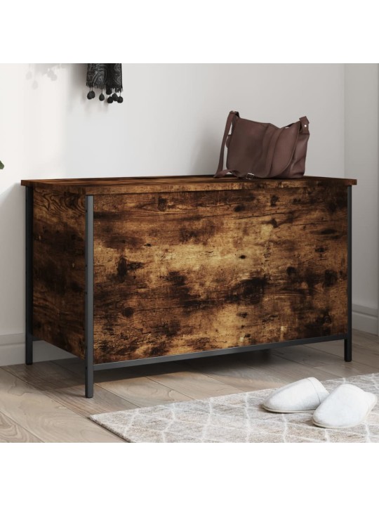 Úložná lavice kouřový dub 80 x 42,5 x 50 cm kompozitní dřevo