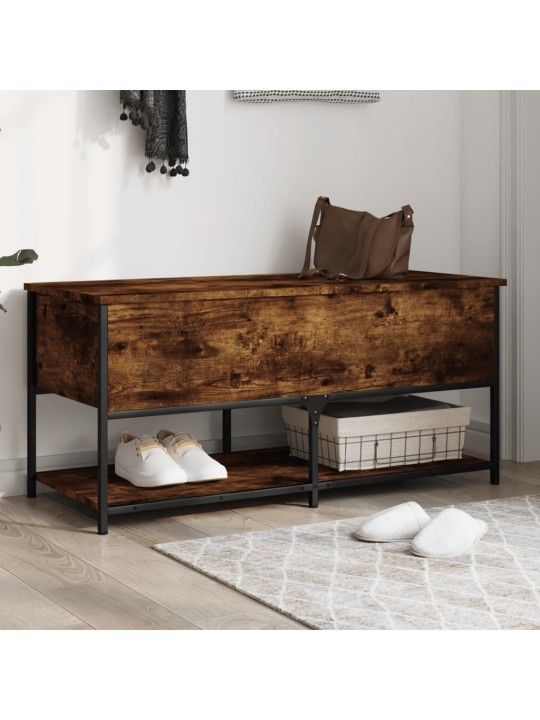 Úložná lavice kouřový dub 100 x 42,5 x 47 cm kompozitní dřevo