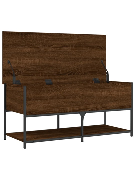 Úložná lavice hnědý dub 100 x 42,5 x 47 cm kompozitní dřevo