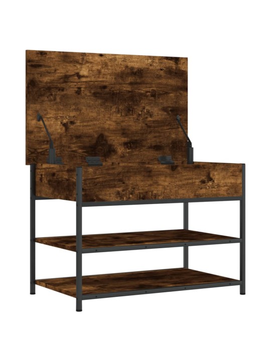 Lavice s botníkem kouřový dub 70x42,5x50 cm kompozitní dřevo