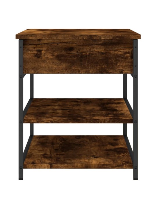 Lavice s botníkem kouřový dub 70x42,5x50 cm kompozitní dřevo