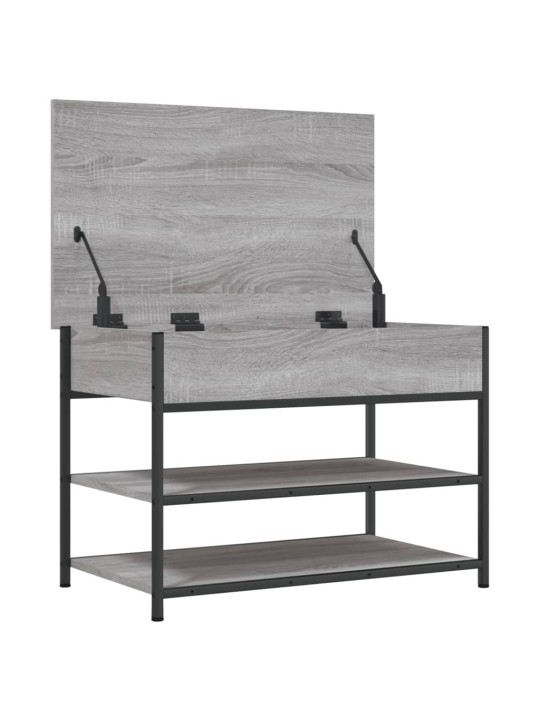 Lavice s botníkem šedá sonoma 70x42,5x50 cm kompozitní dřevo