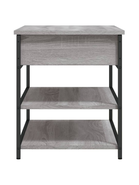 Lavice s botníkem šedá sonoma 70x42,5x50 cm kompozitní dřevo
