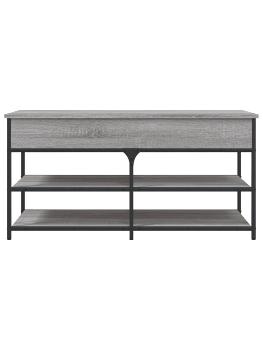 Lavice s botníkem šedá sonoma 100x42,5x50 cm kompozitní dřevo