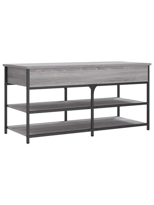 Lavice s botníkem šedá sonoma 100x42,5x50 cm kompozitní dřevo