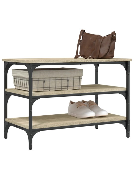Lavice s botníkem dub sonoma 70 x 38,5 x 49 cm kompozitní dřevo