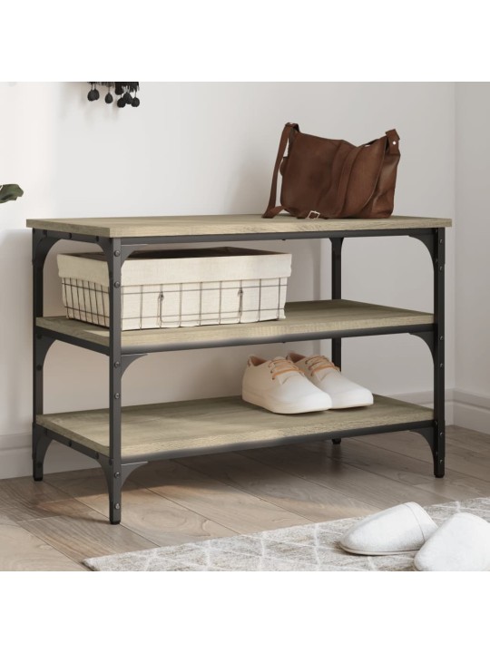 Lavice s botníkem dub sonoma 70 x 38,5 x 49 cm kompozitní dřevo