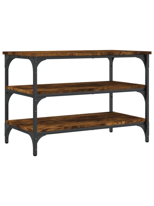 Lavice s botníkem kouřový dub 70x38,5x49 cm kompozitní dřevo