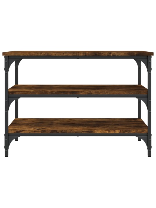 Lavice s botníkem kouřový dub 70x38,5x49 cm kompozitní dřevo