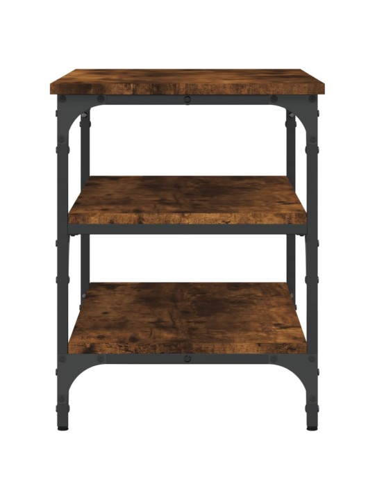 Lavice s botníkem kouřový dub 70x38,5x49 cm kompozitní dřevo