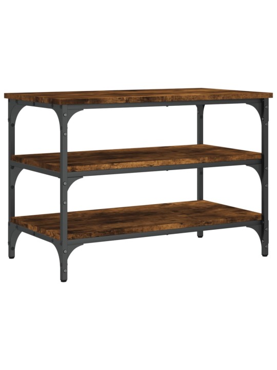 Lavice s botníkem kouřový dub 70x38,5x49 cm kompozitní dřevo