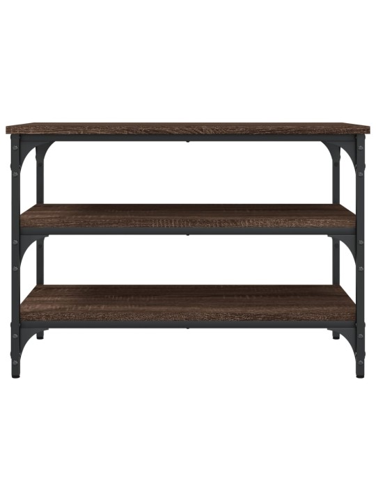 Lavice s botníkem hnědý dub 70 x 38,5 x 49 cm kompozitní dřevo
