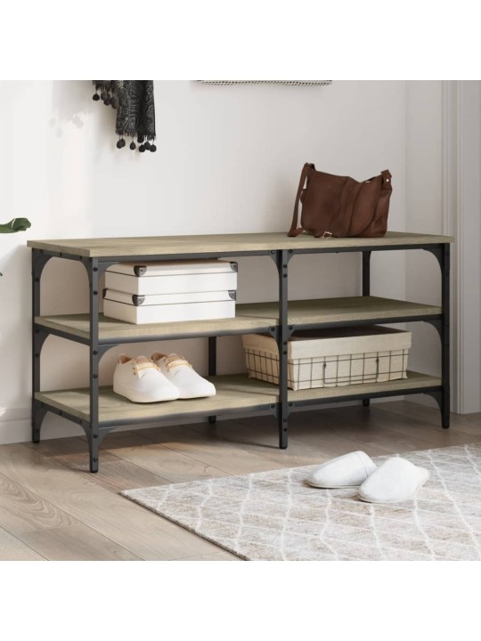Lavice s botníkem dub sonoma 100x38,5x49 cm kompozitní dřevo