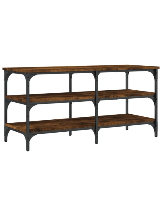 Lavice s botníkem kouřový dub 100x38,5x49 cm kompozitní dřevo
