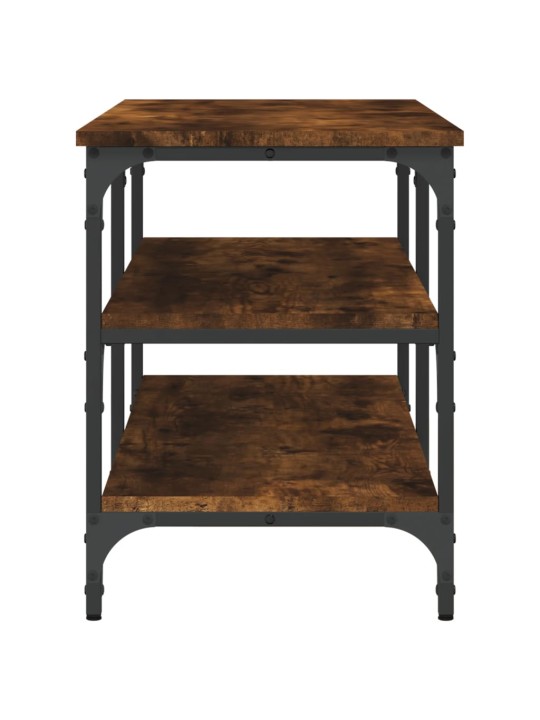 Lavice s botníkem kouřový dub 100x38,5x49 cm kompozitní dřevo
