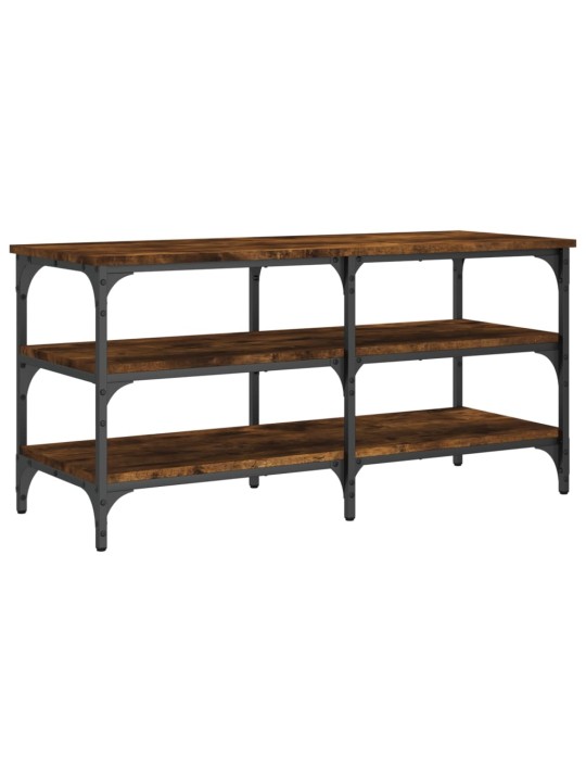 Lavice s botníkem kouřový dub 100x38,5x49 cm kompozitní dřevo