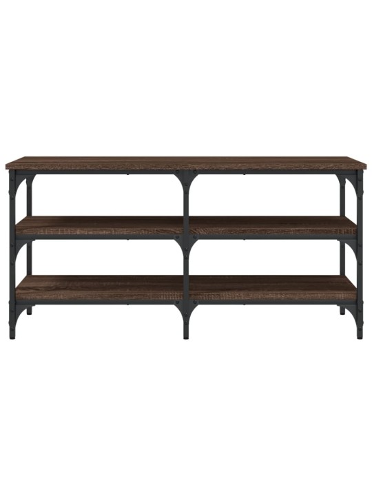 Lavice s botníkem hnědý dub 100 x 38,5 x 49 cm kompozitní dřevo