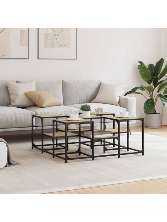 Konferenční stolek dub sonoma 91 x 91 x 40 cm kompozitní dřevo