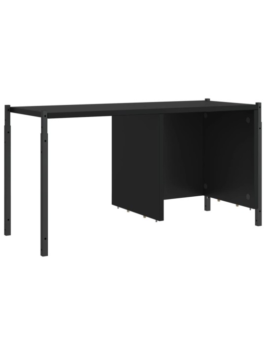 Knihovna černá 72 x 28 x 172 cm kompozitní dřevo